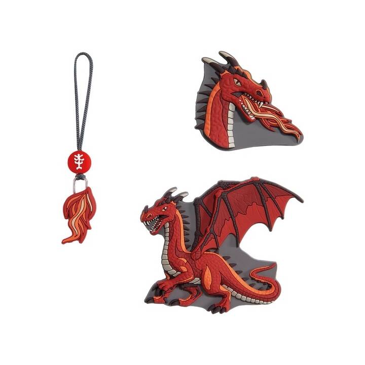 STEP BY STEP Application magnétique Dragon Drako (Rouge)