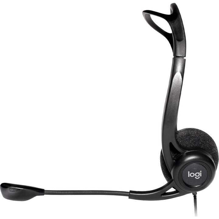 LOGITECH Office Headset 960 (On-Ear, Kabel, Schwarz)