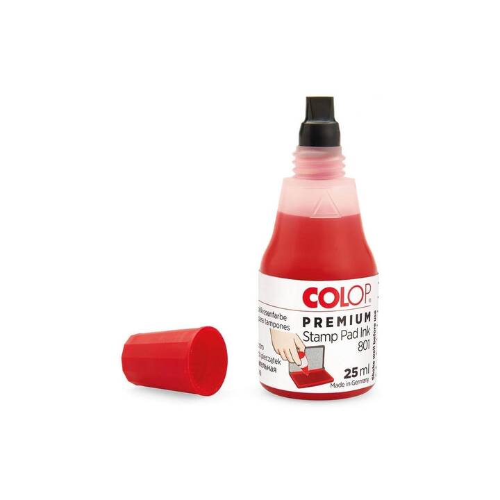 COLOP Couleur d'encre (Rouge, 25 ml, 1 pièce)