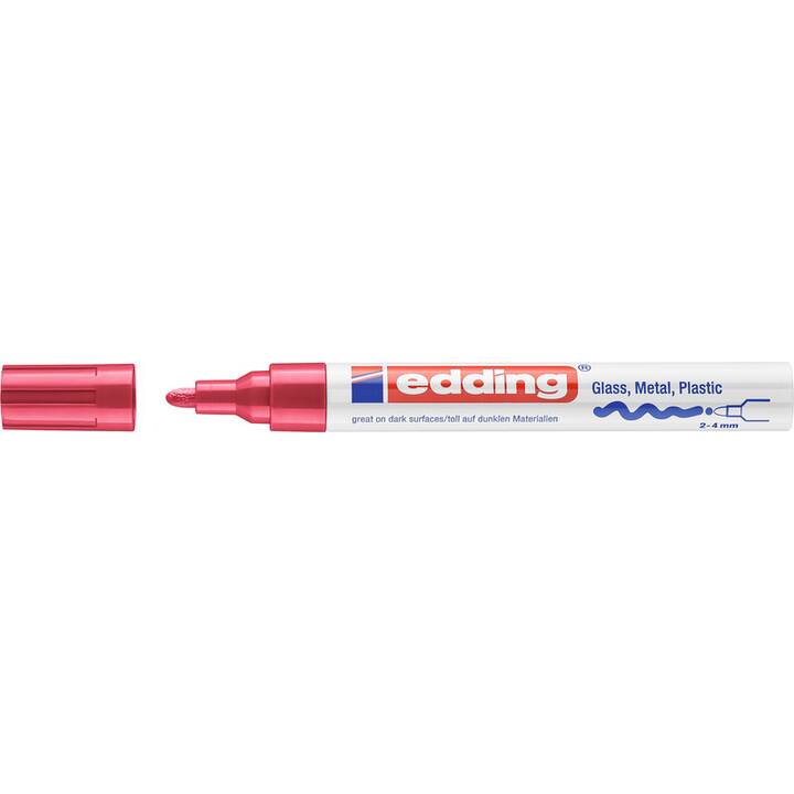 EDDING Industrie Marker 750 (Rot, 1 Stück)