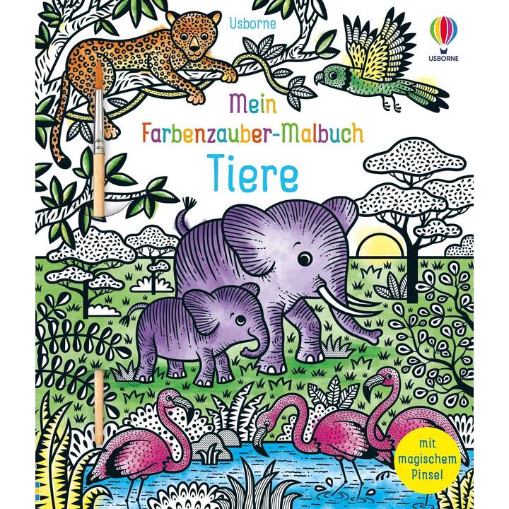 Mein Farbenzauber-Malbuch: Tiere