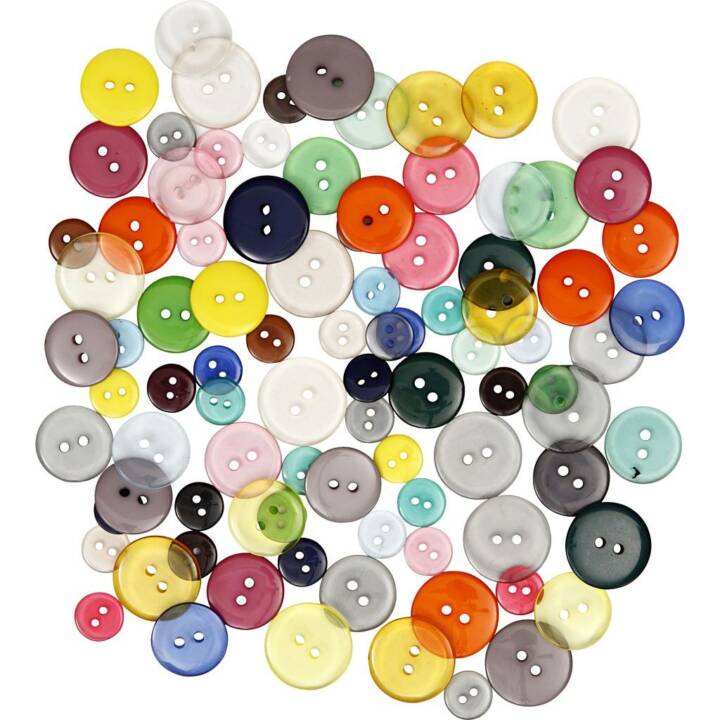 CREATIV COMPANY Mélange de boutons (Multicolore, 100 pièce)