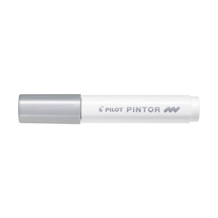 PILOT PEN Pennarello indelebile Pintorr SW-PT-M-S (Argento, 1 pezzo)