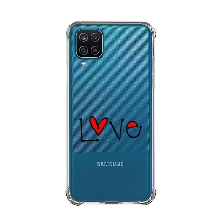 EG Backcover (Galaxy A12, Amour, Transparent)