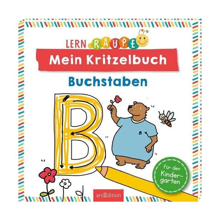 Lernraupe - Mein Kritzelbuch Buchstaben