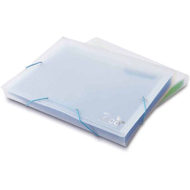 RAPESCO Dossier à élastique Eco (Transparent, Blanc, A4, 1 pièce)