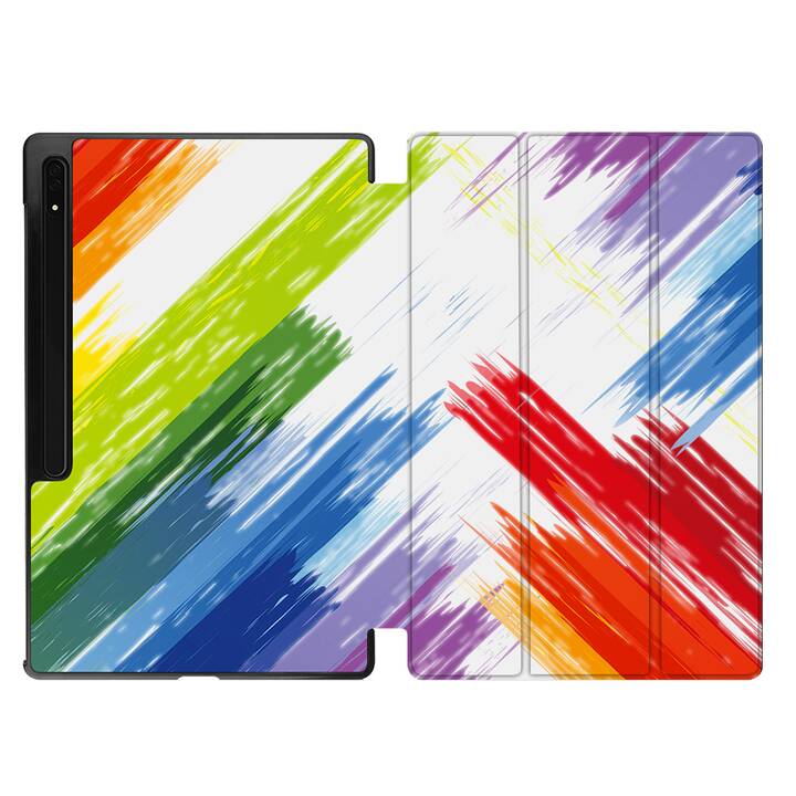 EG Hülle für Samsung Galaxy Tab S8 Ultra 14.6" (2022) - Bunt - Malerei