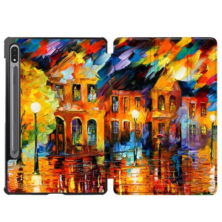 EG Housse (11", Galaxy Tab S8, Paysage, Orange)