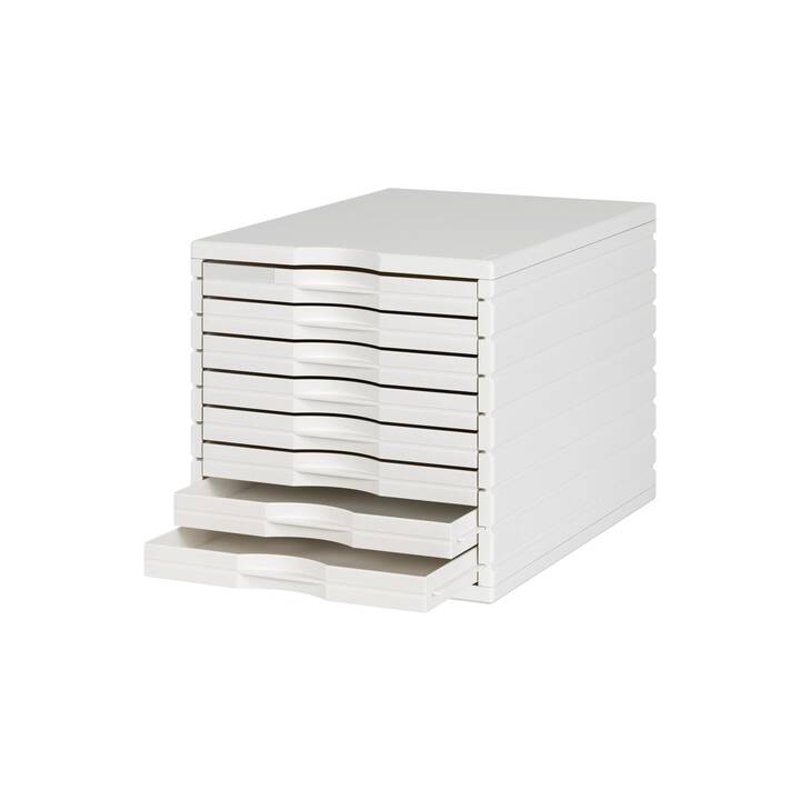 STYRO Büroschubladenbox (28.5 cm  x 28.5 cm  x 39.5 cm, Weiss)
