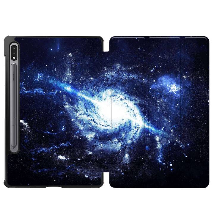 EG coque pour Samsung Galaxy Tab S8+ 12.4" (2022) - bleu - univers