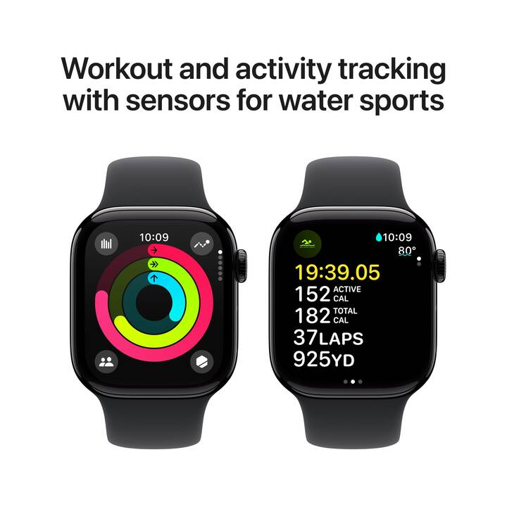 APPLE Watch Series 10 GPS (42 mm, Aluminium, S/M)