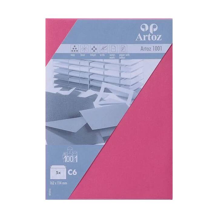 ARTOZ Enveloppes 1001 (C6, 5 pièce)