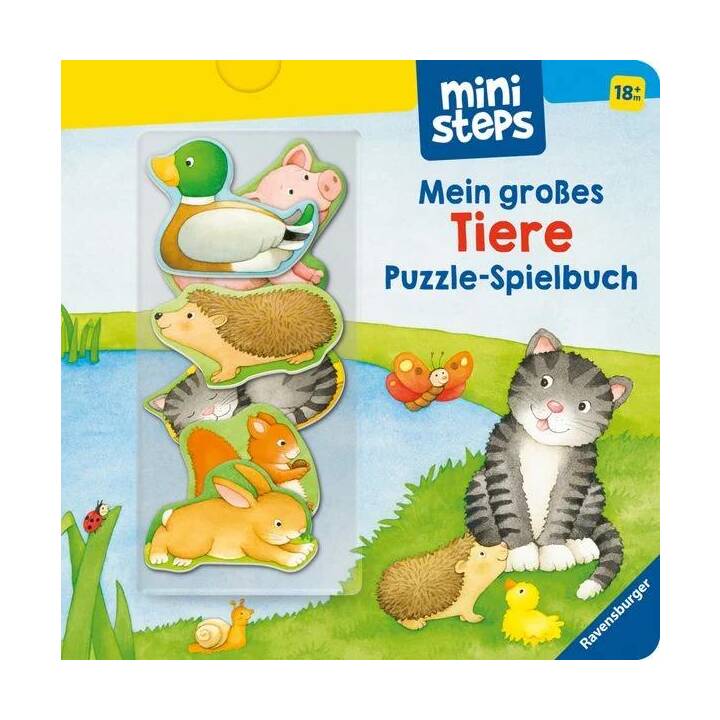 ministeps: Mein grosses Tiere Puzzle-Spielbuch. Ab 18 Monaten