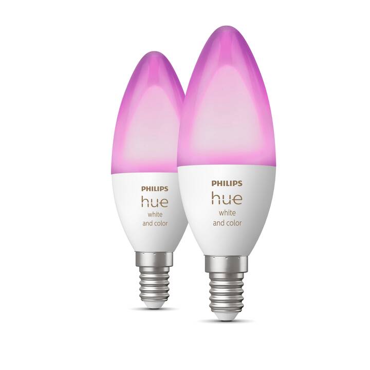 PHILIPS HUE Ampoule LED White & Color Ambiance (E14, ZigBee, Bluetooth, 4 W)