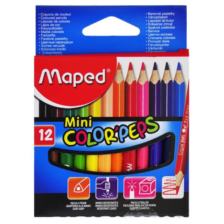 MAPED Crayons de couleur (12 pièce)