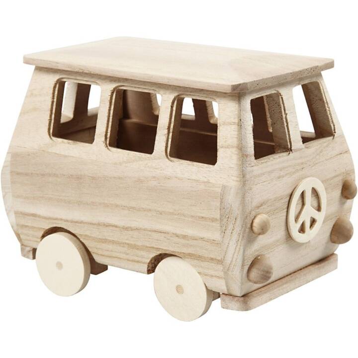 CREATIV COMPANY VW Bus Figura in miniatura Deco (Marrone chiaro)