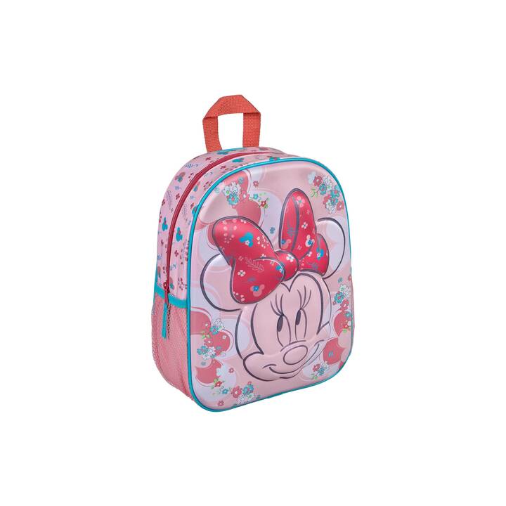 SCOOLI Kindergartenrucksack 3D Disney Minnie Mouse (7 l, Rot, Pink, Rosa)