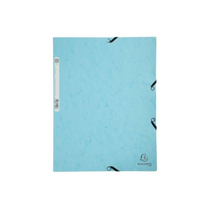 EXACOMPTA Cartellina con elastico Aquarel (Blu, A4, 1 pezzo)