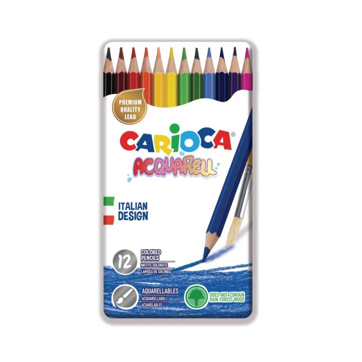 CARIOCA Crayons de couleur (Multicolore, 12 pièce)