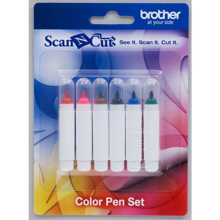 BROTHER Crayons de couleur Scanncut (Multicolore, 6 pièce)