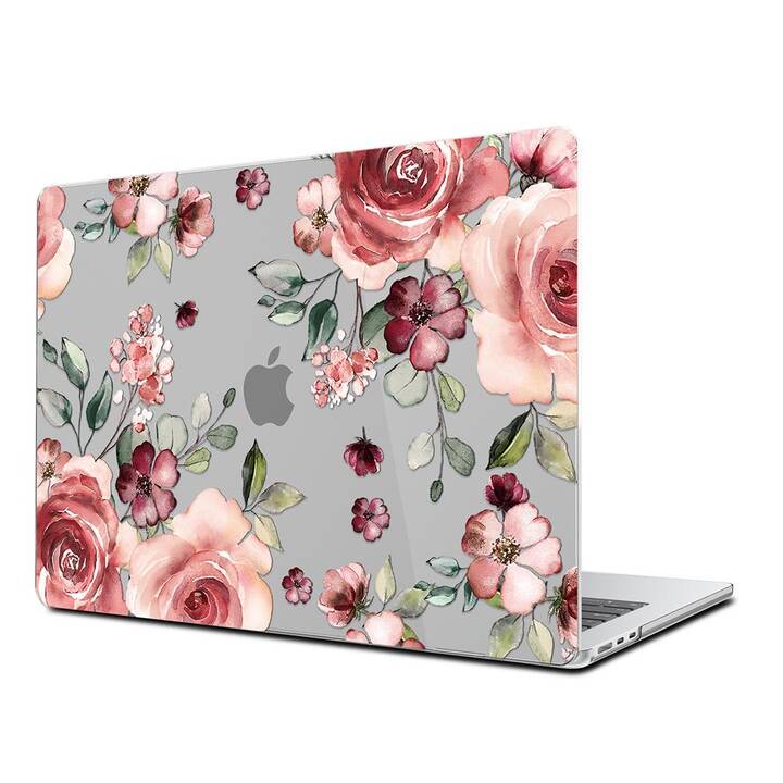 EG Hardcase (MacBook Air 13" M3 2024, Blumen, Rosa)