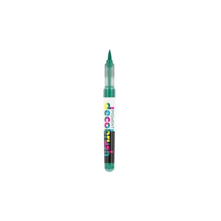 KARIN Pennarello acrilico Pigment DecoBrush 340U  (Verde, 4 pezzo)