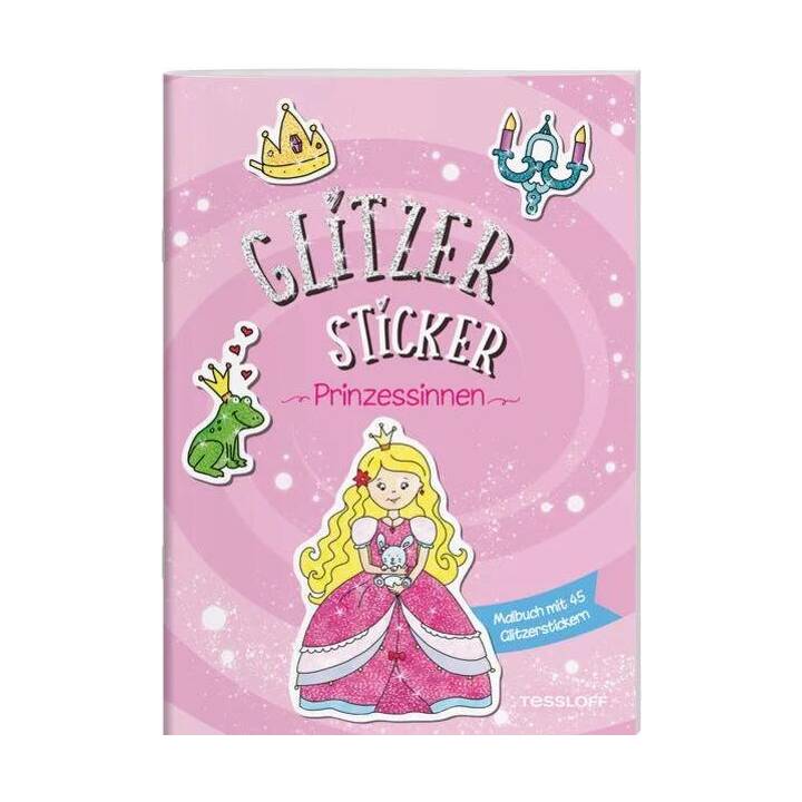 Glitzer Sticker Malbuch. Prinzessinnen