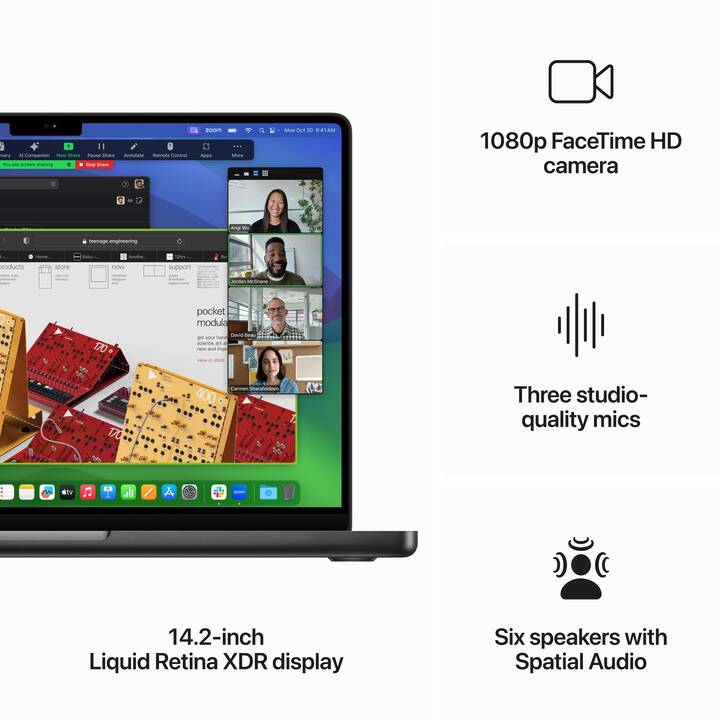 APPLE MacBook Pro 2023 (14.2", Apple M3 Max 14-Core Chip, 96 GB RAM, 8000 GB SSD)