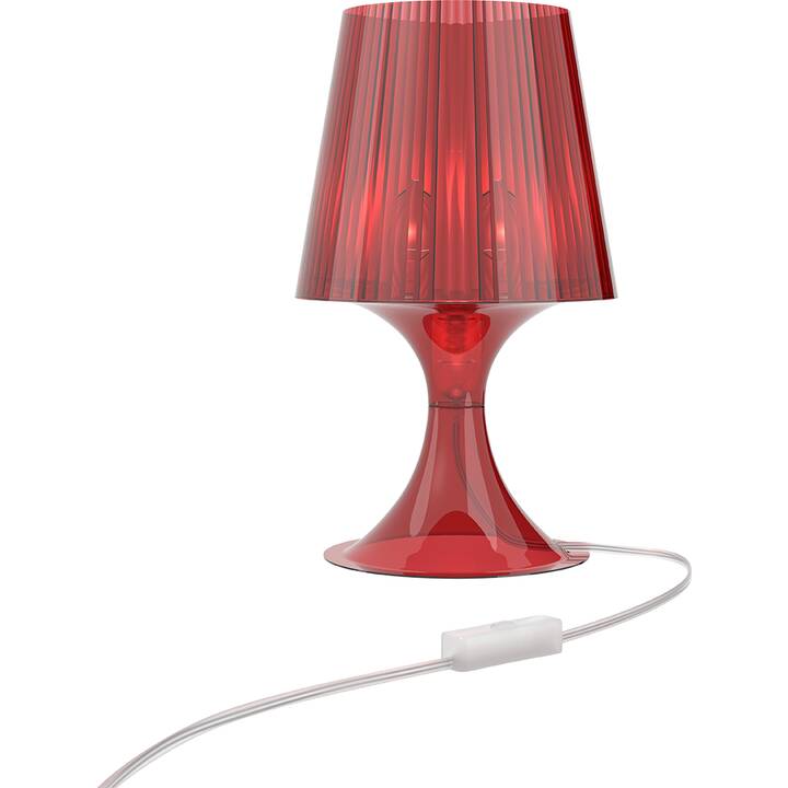 LA SIESTA Lampada da tavolo Smart (Transparente, Rosso)
