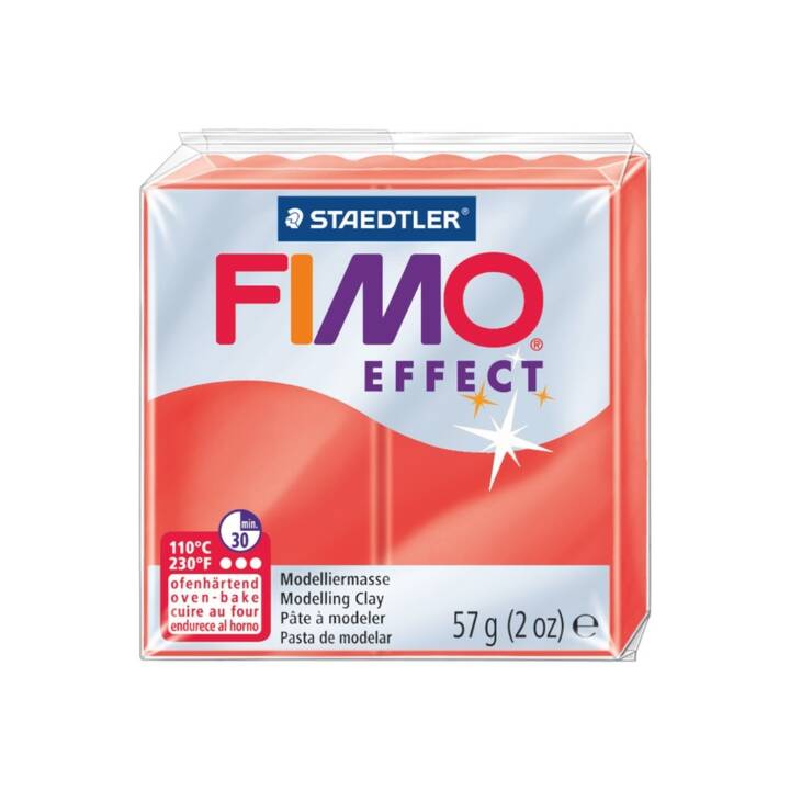 FIMO Pâte à modeler Effect (57 g, Rouge)