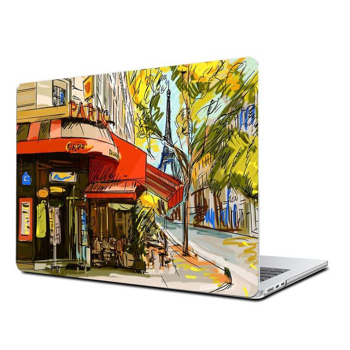 EG Coque rigide (MacBook Air 13" M2 2022, Ville, Rouge)