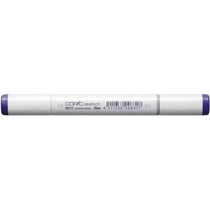 COPIC Marqueur de graphique Sketch BV17 Deep Reddish Blue (Bleu Violet, 1 pièce)