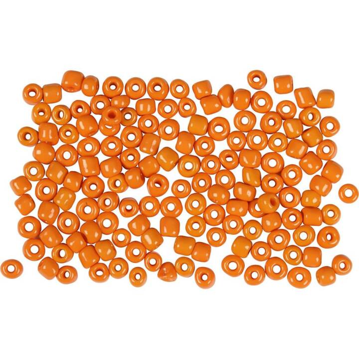 CREATIV COMPANY Perlen (25 g, Glas, Orange)