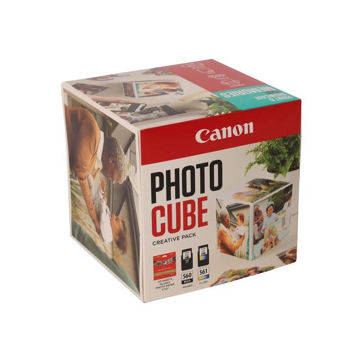 CANON Photo Cube Creative Pack PG-560/CL-561 (Jaune, Noir, Magenta, Cyan, Multipack)