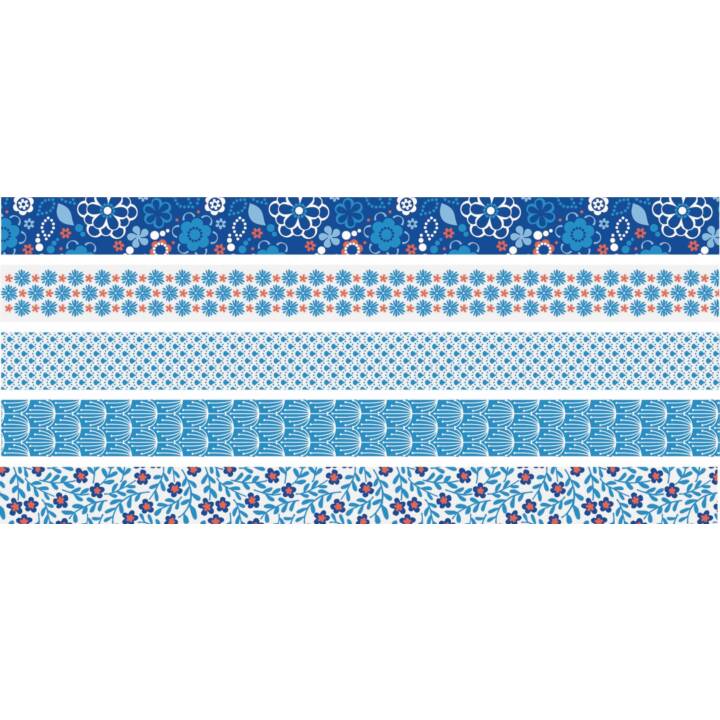 HEYDA Washi Tape Set (Bleu, 3 m)