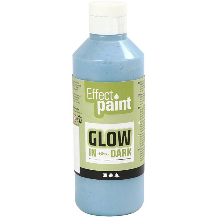 CREATIV COMPANY Peinture lumineuse (250 ml, Bleu clair, Bleu)
