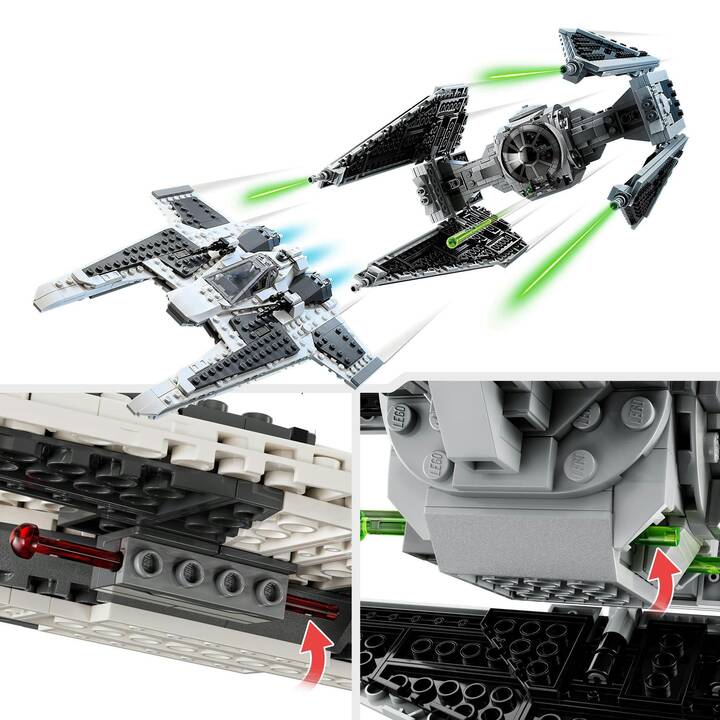 LEGO Star Wars Le chasseur Fang Mandalorien contre le TIE Interceptor (75348)