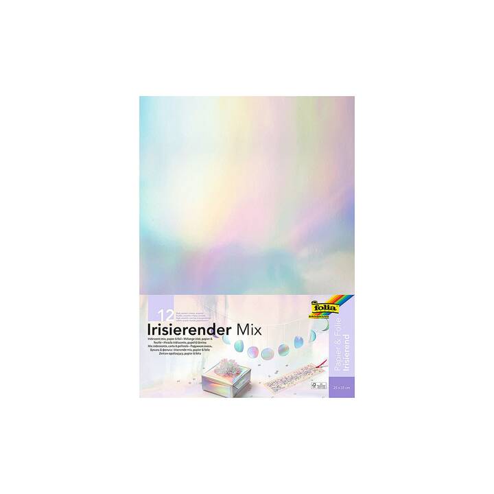 FOLIA Carta speciale Mix (Multicolore, 12 pezzo)