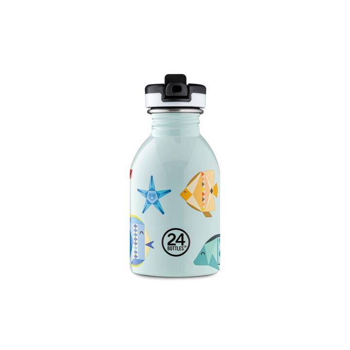 24BOTTLES Sportflasche Urban Sea Friends (0.25 l, Gelb, Blau, Mehrfarbig)