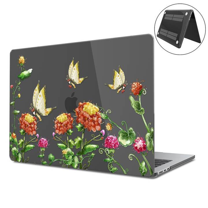 EG Coque rigide (MacBook Air 13" M3 2024, Fleurs, Transparent)