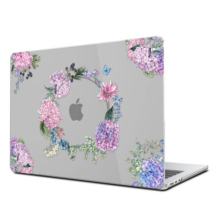 EG Hardcase (MacBook Air 13" M3 2024, Blumen, Lila)