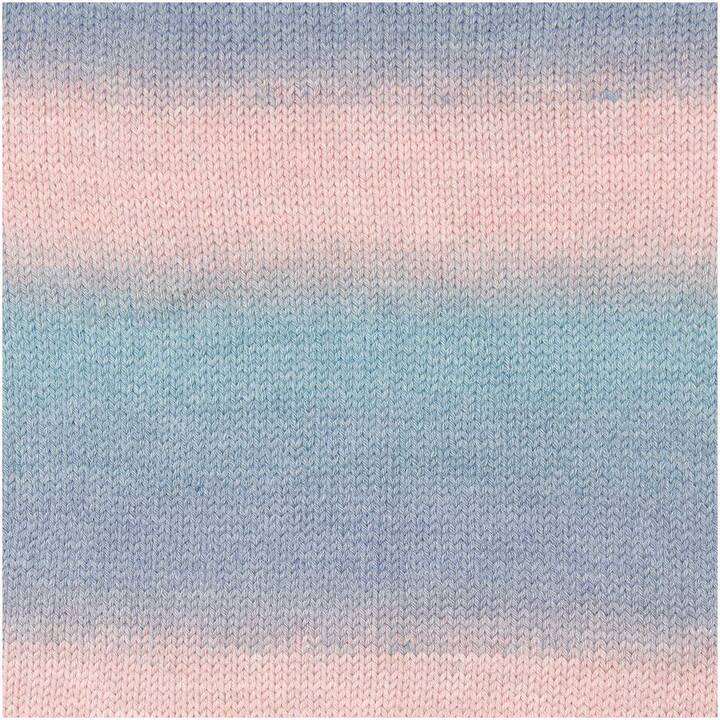 RICO DESIGN Laine Baby Dream (50 g, Bleu-gris, Bleu, Rose, Multicolore)