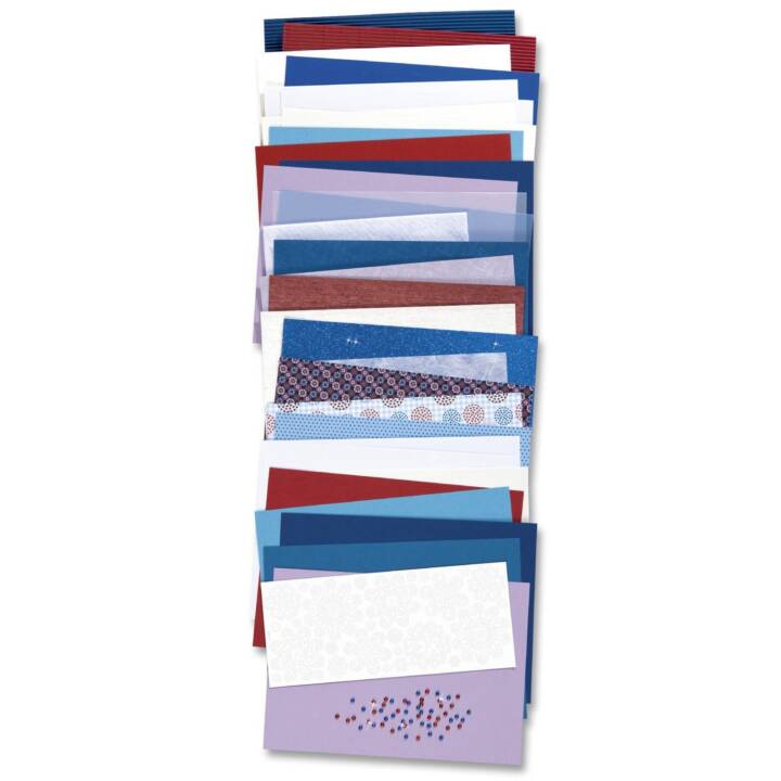 FOLIA Set di carta da costruzione Summer Breeze (Multicolore, 83 pezzo)