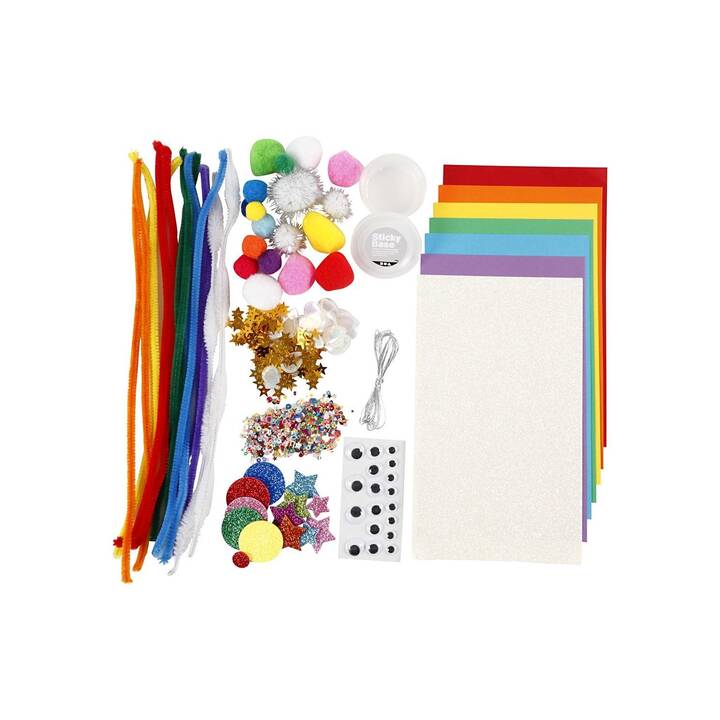 CREATIV COMPANY Mix Rainbow Bastelmaterial-Box (Kleben)