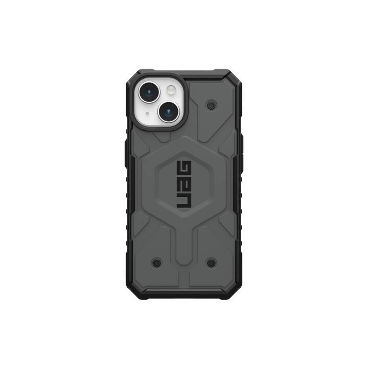 URBAN ARMOR GEAR Backcover (iPhone 15, Transparente, Ice, Bianco)