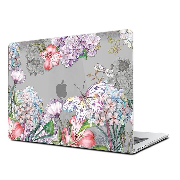 EG Coque rigide (MacBook Air 13" M3 2024, Fleurs, Rose)