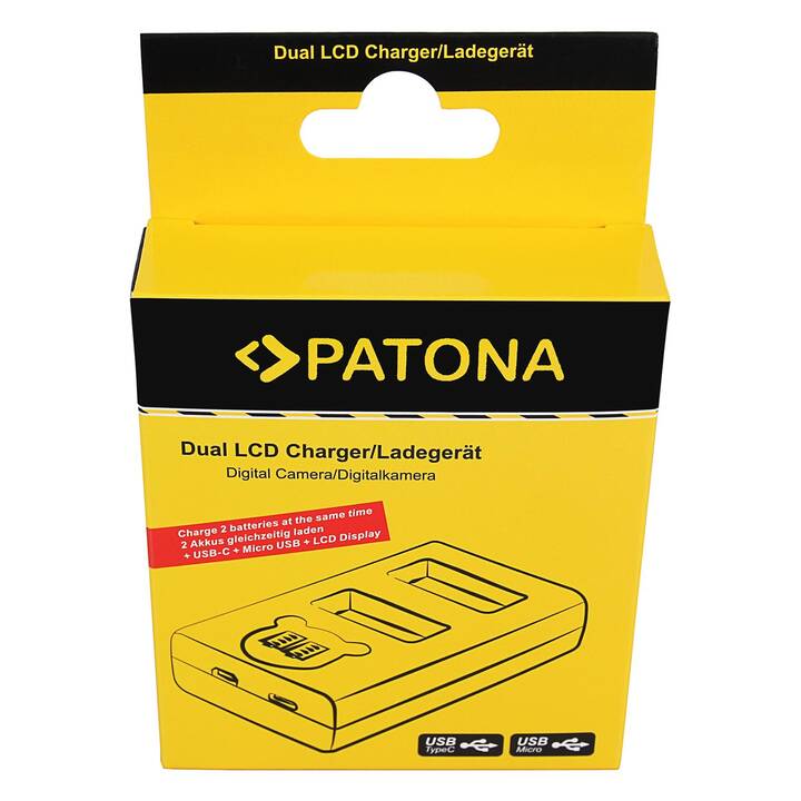 PATONA Fujifilm Dual LCD Kamera-Ladegerät