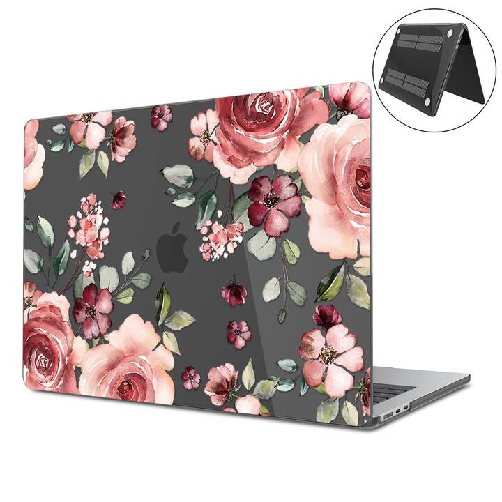 EG Coque rigide (Macbook Air 15" M3 2024, Fleurs, Transparent)