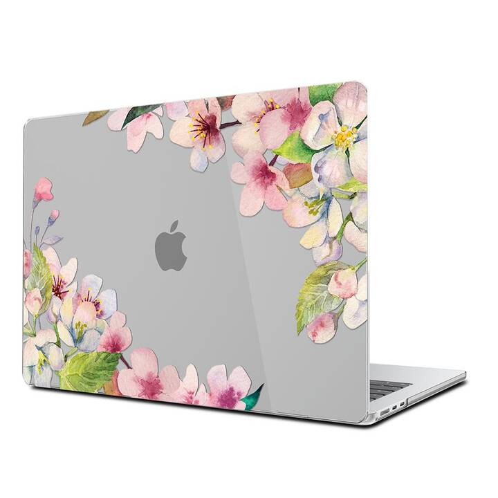 EG Hardcase (Macbook Air 15" M3 2024, Blumen, Rosa)