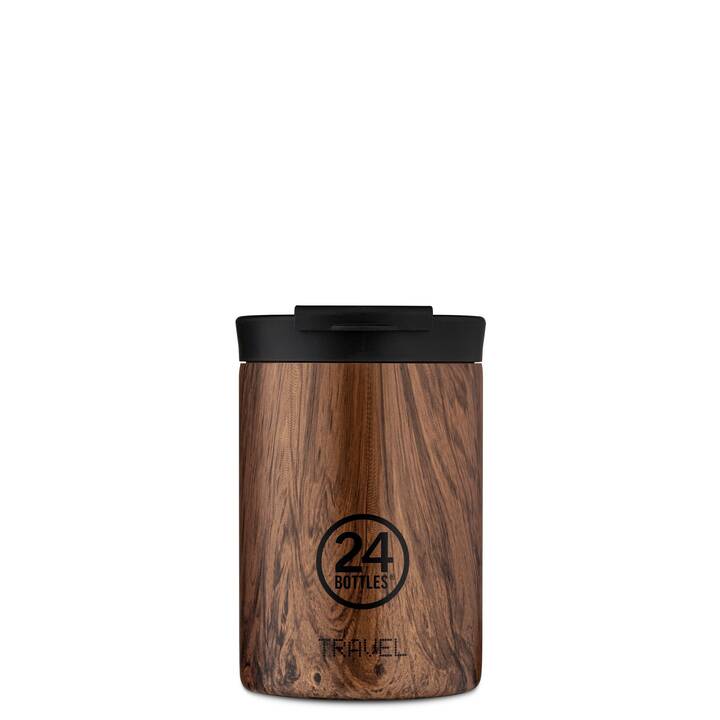 24BOTTLES Bicchiere thermos Travel Tumbler Sequoia Wood (0.35 l, Marrone)